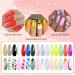 Rechoo Liner Gel Nail Polish Set - 24 Rainbow Colors for French Manicure & Nail Art | Soak-Off UV Gel Paint Kit for DIY Nail Salon at Home - Buy Online on GoSupps.com