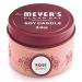 MRS. MEYER'S CLEAN DAY Soy Tin Candle 12 Hour Burn Time Made with Soy Wax and Essential Oils Rose 2.9 oz