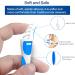 Q Grips Earwax Remover Kit - Silicone Spiral Ear Wax Removal Tool with 16 Replacement Heads - Buy Online on GoSupps.com