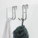 Simtive 12-Inch Shower Squeegee Set with Hooks | Ideal for Shower Doors, Mirrors, and Windows | Silver Finish - Buy Online on GoSupps.com