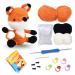 SOCNITC Beginner Crochet Kit Crochet Animal Kit and Knitting Starter Kit with Instruction tutorials and Video tutorials Peasy Yarn Hook Needle Accessories for Beginners and Lovers DIY Fox