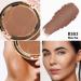 Oulac Satin Matt Bronzer Makeup BS03 Mocha - Highly Pigmented Vegan & Cruelty-Free Bronzing Powder & Blush with Mirror for a Natural Sun-Kissed Look - 8.5g - Buy Online on GoSupps.com