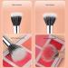 Soft Double Layer Fiber Blush Brush Accurate Coloring Lightweight & Portable Double Layer Brush Hair with Thickened Aluminum Tube Easy To Use for Home & Powder Rooms - Buy Online on GoSupps.com