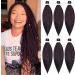 Pre-stretched Braiding Hair 26 inch 6 Packs Itch Free Synthetic Fiber Crochet EZ Braids Soft Yaki Texture Braiding Hair Extensions (99J#) 26 Inch (Pack of 6) 99J#