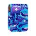 Travel Lipstick Organizer Case Lipstick Case Portable Makeup Bag With Mirror Abstract Blue Cartoon Dinosaur D009b0iawq