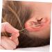 FOMIYES Ear Piercing Cleaning Line - 2 Sets of Earring Hole Cleaner Floss | Thin Cotton Thread for Ear Cleaning - 7.5x6.6cmx2pcs - Buy Online on GoSupps.com