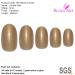 Shop Bling Art Gold Pearly Oval False Nails - 24 Medium Tips for Stunning Nail Designs | International Shipping Available - Buy Online on GoSupps.com