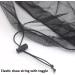 Mosquito Head Net for Outdoor Activities - Gnat Repellant Head Netting for No See Ums, Bugs, Gnats, and Biting Midges - 3pcs Black with Free Stock Pouches - Buy Online on GoSupps.com