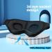 100% Blackout 3D Contoured Cup Sleep Mask for Women Men - Adjustable Strap, Washable - Ideal for Travel, Side Sleeper, Meditation - Gxus-sm1 - Buy Online on GoSupps.com