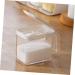 GRIRIW Box Seasoning Box Spice Containers Glass Condiment Bottles Salt Storage Organizer Jar With Cover 15X6.5X9.5CM Random Color - Buy Online on GoSupps.com