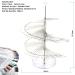 Buy SunshineFace Nail Spiral Display Stand - 120pcs Artificial Nail Tips & Manicure Tools | International Shipping Available - Buy Online on GoSupps.com
