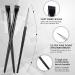 Rtteri 45 Pcs Eyeliner Eyebrow Brush Set - Precision Eye Makeup Brushes for Eyeliner, Brows, and Concealer - Buy Online on GoSupps.com