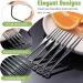 300pcs Disposable Plastic Fruit Forks Plastic Utensils Heavy Duty Disposable Forks Plastic Utensils for Parties Picnics (Black) - Buy Online on GoSupps.com