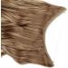 Hair Extensions no Clip Invisible Wire Adjustable Secret Rubber Band Hairpiece Real Natural Synthetic Fibre Hair 20 inch Curly Wavy Light Brown & Ash Blonde - Buy Online on GoSupps.com