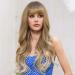 HAIRCUBE Ombre Blonde Synthetic Wig for Women - Layered Long Wavy Heat Resistant Hair Wig with Bangs - Buy Online on GoSupps.com