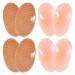 Solustre 4 pairs non-slip shoulder pads made of silicone shoulder cushion Self-adhesive shoulder pads of anti-shouldered Miss The shoulder non-slip mat structured