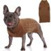 Hjumarayan dog sweater - dog sweater knitting dog sweaters Small dogs soft & warm dog sweater with reverser dog sweater for yorkshire jack russell chihuahua cat (brown xs) xs brown