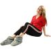 Mars Wellness Heated Microwavable Foot Booties - Charcoal Herbal Aromatherapy Slippers - Buy Online on GoSupps.com