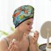 Hair Towel Wrap - Quick Drying Towel Turban with Button | Retro Seamless Flying Butterflies | Perfect for International Shipping - Buy Online on GoSupps.com