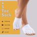 Medipaq Gel Toe Socks - Orthopaedic Cushioned Moisturising Socks for Athlete's Foot - White (1 Pair) - Buy Online on GoSupps.com