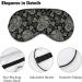 Skulls and Paisley Sleep Mask for Women - Adjustable Eye Shades with Elastic Strap | International Shipping Available - Buy Online on GoSupps.com