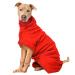 Pettom dog bemper microfiber bathing accessories bathing towel quick -drying dog bathrobe for small medium and large dogs (L red) l red red