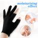 Dimeho 6 Pairs Moisturizing Cotton Gloves Touchscreen Overnight Sleeping Gloves Lightweight Nighttime Lotion Black Gloves for Bedtime Dry Hand Therapy Sensitive Irritated Skin SPA(Black) - Buy Online on GoSupps.com