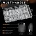 Square Gel X Nail Tips | 240pcs Short Matte Press On Nails | 12 Sizes Pre-Shaped | Clear Soak Off Fake Nails for Extensions DIY - Buy Online on GoSupps.com