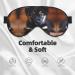 Puppies Dog Print Double-Sided Eye Mask | Soft Light Blocking Sleep Enhancer | International Shipping Available - Buy Online on GoSupps.com
