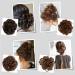 Hair Bun Extensions Messy Curly Wavy Hair Scrunchies Hairpieces Synthetic Donut Updo Hair Pieces Ponytail Extensions for Women Light Brown - Buy Online on GoSupps.com