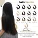 UGEAT Pre-Bonded Flat Tip Hair Extensions - Balayage Ombre Keratin Fusion Glue Sticks Natural Black to Dark Brown & Blonde #1B/4/27 22 Inch 50g/50s - Buy Online on GoSupps.com