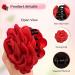 Rose Claw Clip | Rose Brooch Floral Hairpin Floral Hair Clips Non Slip Strong Hold Blooming Rose Claws Clips for Thin Hair and Thick Hair 9cm - Buy Online on GoSupps.com