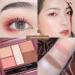 5 Colors Eye Palette Matte and Highlight Eyeshadow Makeup Pallete for Beginners Long Lasting High-Gloss Eyeshadow High Pigment Silky Powder Eye Shadow Cosmetics Set 02 - Buy Online on GoSupps.com