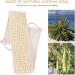 Natural Luffa Massage Belt Back Scrubber - Long Handle Shower Scrubber for Body Care Dead Skin & Acne Removal - International Shipping Available - Buy Online on GoSupps.com