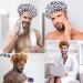 Kaiersi Large Waterproof Shower Cap for Men - Reusable & Adjustable - Ideal for Braids, Locs, and Dreadlocks - 2 Plaid Colors - Buy Online on GoSupps.com