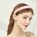 Drnytunk Pearl Floral Padded Headband - Vintage Wide Bandana Hair Accessory for Women in Pink - Buy Online on GoSupps.com