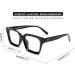 FEISEDY Retro Square Blue Light Blocking Reading Glasses 2.5x Anti Glare Digital Eyestrain Reader - B2479 Black - Buy Online on GoSupps.com