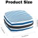Blue & White Stripes Sanitary Napkin Storage Bag | Menstrual Cup & Nursing Pad Holder | Portable Period Pouch for Women & Teen Girls - Multi-Colored | 1Pc - Buy Online on GoSupps.com