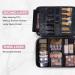 Large Makeup Case - LIGHT FLIGHT Travel Cosmetic Organizer with Adjustable Dividers - Portable Storage Bag for Cosmetics & Brushes (Black) - Buy Online on GoSupps.com