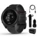 Garmin Approach S12 Premium GPS Golf Watch, Black with Wearable4U Power Pack Bundle S12 Black + Power Pack