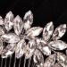 Chargances Bride Silver Crystal Hair Comb Wedding Rhinestone Comb Fashion Handmade Hair Accessory Dainty Head Piece for Women Bridesmaid Girls (Silver) - Buy Online on GoSupps.com