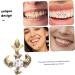 CALLARON Tooth Gems Kit 6 Pcs Retro Vintage Decor Retro Decor Cosplay Grill Teeth Grills Chemicals Hip Hop Dental Tooth Jewels - Buy Online on GoSupps.com