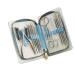 Nail Clipper Set Set Professional Beauty Decoration Set Portable Set with Nail File Home Travel Must Have (Color : Blue)