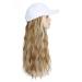 Yunkang Baseball Cap Wig Long Wavy Hair Extensions | Adjustable Synthetic Fiber Hairpieces for Women Girls | Heat Resistant Blonde Honey Blonde - Buy Online on GoSupps.com