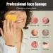 50-Count Compressed Natural Facial Sponges - Reusable Exfoliating and Makeup Removal Sponge Set with Storage Jar - Yellow - Buy Online on GoSupps.com
