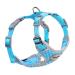 Thinkpet no-pull dog harness leash set breathable chest harness for small medium large dogs adjustable soft running harness safe control padded reflective safety harness (1 Pack) blue