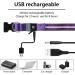 Masbrill LED Luminous Dog Collar - Waterproof Illuminated Safety with 3 Flashing Lights for Small Medium & Large Dogs - Purple XS (25-35cm) - Buy Online on GoSupps.com
