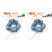 2 Pcs Premium Silk Scrunchies for Women - Blue Satin Ponytail Holder & Elastic Hair Ties - Buy Online on GoSupps.com
