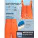 GEMYSE Men's Waterproof Ski Bib Overalls - Insulated Snow Pants | Classic Orange Black - Medium - Buy Online on GoSupps.com