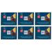 Italian Gourmet E.R. Ritter Sport Pack of 6 dark chocolate fondant cakes with almond and orange 100g